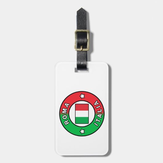 Roma Italia Gepäckanhänger (Vorderseite vertikal)