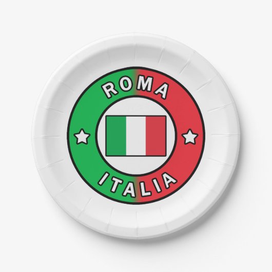 Roma Italia Pappteller (Vorderseite)