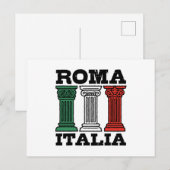 Roma Italia Postkarte (Vorne/Hinten)