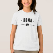 Roma Koordinaten mit Globus und Sternen Tri-Blend Shirt (Vorderseite)