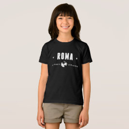 Roma Koordinaten mit weißem Globus Tri-Blend Shirt