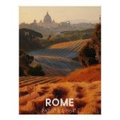 Roma: La Ciudad Eterna Paisaje Rústico y Vaticano. Poster (Vorderseite)
