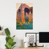 Roma Mercato Di Traiano, Alte Ruinen, Italien Reis Poster (Heimbüro)