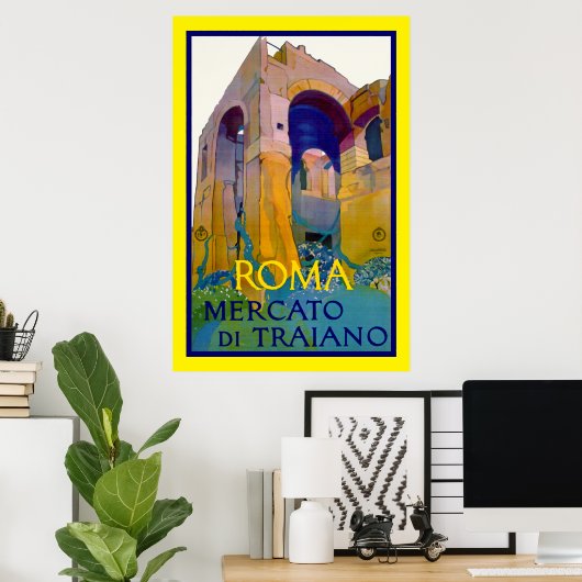 Roma ~ Mercato di Traiano Poster (Heimbüro)