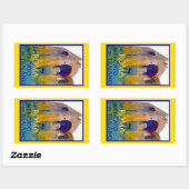 Roma ~ Mercato di Traiano Rechteckiger Aufkleber (Blatt)