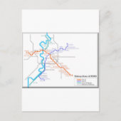 Roma Metro Map Postkarte (Vorderseite)