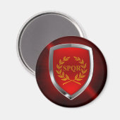 Roma Mettalic Emblem Magnet (Vorderseite/Rückseite)