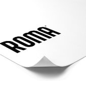 Roma - minimalistic typography poster (Ecke)