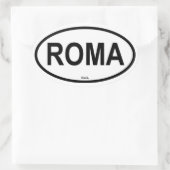 ROMA OVALER AUFKLEBER (Tasche)