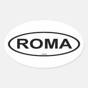 ROMA OVALER AUFKLEBER