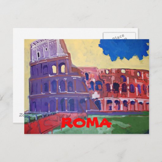 ROMA Postkarte (Vorne/Hinten)
