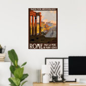Roma, Rom, Alte Ruinen, Italien Reiseplakat Poster (Heimbüro)