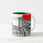 Roma, Rom... Reiseartikel Zweifarbige Tasse (VorderseiteRechts)