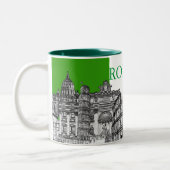Roma, Rom... Reiseartikel Zweifarbige Tasse (Links)