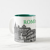 Roma, Rom... Reiseartikel Zweifarbige Tasse (Vorderseite Links)