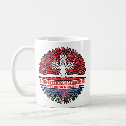 Roma Romani Schweizer Baum Wurzel Kaffeetasse (Links)