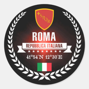 Roma Runder Aufkleber