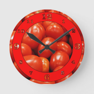 Roma Tomatoes Runde Wanduhr
