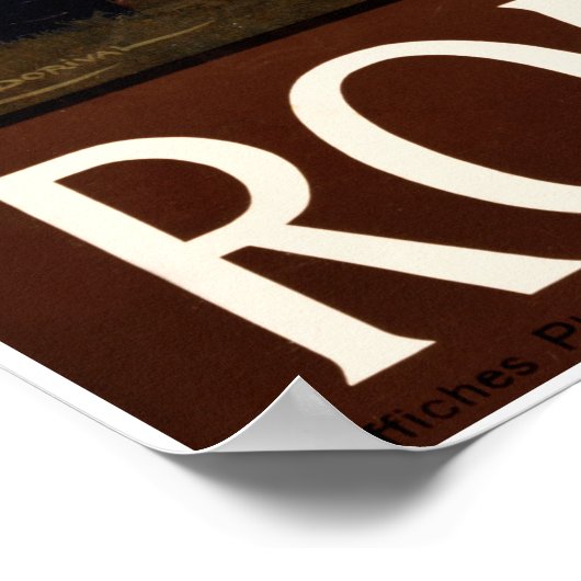 Roma Vintage Travel Poster (Ecke)