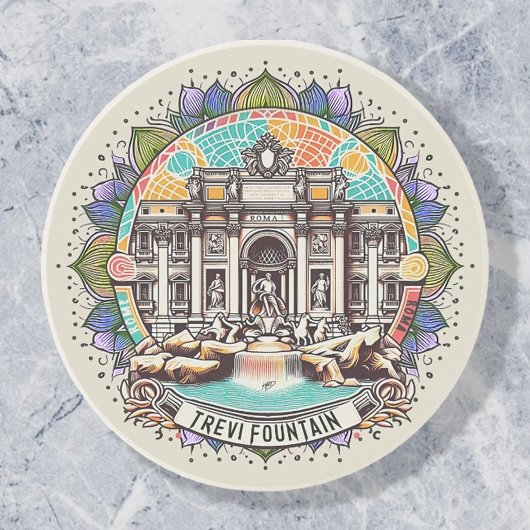 Roma Whisperbrunnen Getränkeuntersetzer