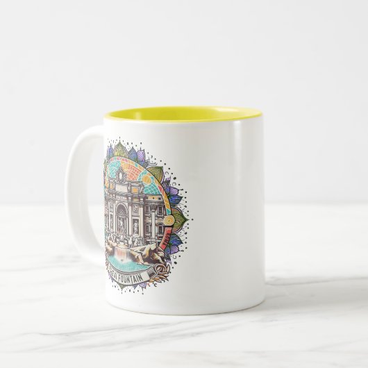 Roma Whisperbrunnen Zweifarbige Tasse (Vorderseite Links)