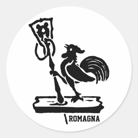 Romagna Runder Aufkleber (Vorderseite)