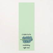 "Romaine Calm - Lettuce Meditate" Puff Yogamatte (Vorderseite)