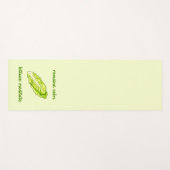 "Romaine Calm - Lettuce Meditate" Yogamatte (Vorderseite (Horizontal))