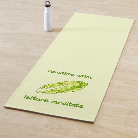 "Romaine Calm - Lettuce Meditate" Yogamatte (Beispiel)