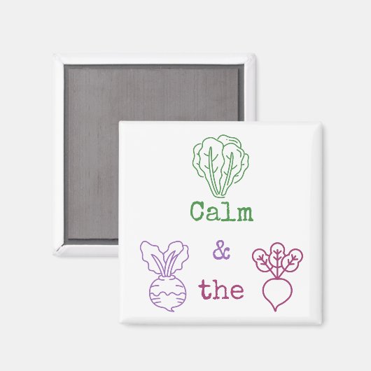 Romaine Calm & Turnip Magnet (Vorderseite/Rückseite)