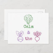 Romaine Calm & Turnip Postkarte (Vorne/Hinten)