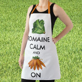 Romaine (Lettuce) Calm und Carrot on Schürze