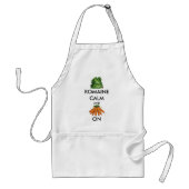 Romaine (Lettuce) Calm und Carrot on Schürze (Vorne)