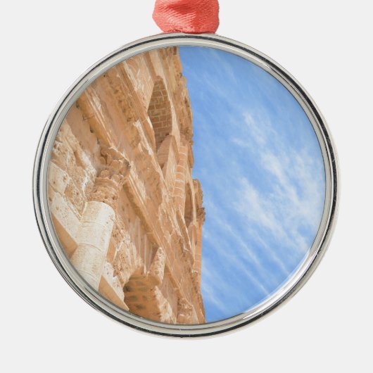 Roman Ampitheatre Silbernes Ornament (Vorne)