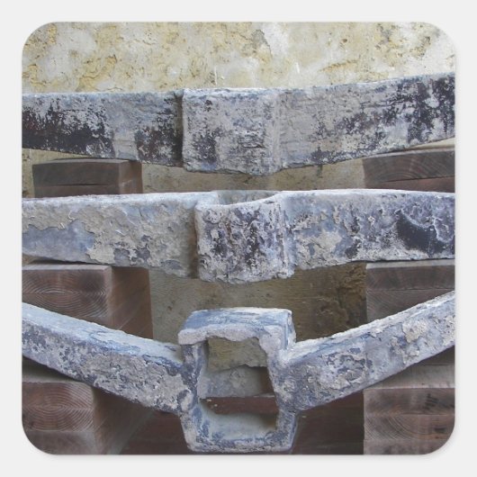 Roman Anchors Quadratischer Aufkleber (Vorderseite)