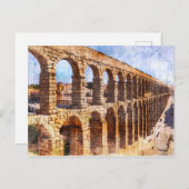 Roman Aqueduct, Segovia. Spanien. Postkarte (Vorne/Hinten)