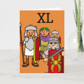 Roman Army Fortieth Birthday Greetings Card Karte (Vorderseite)
