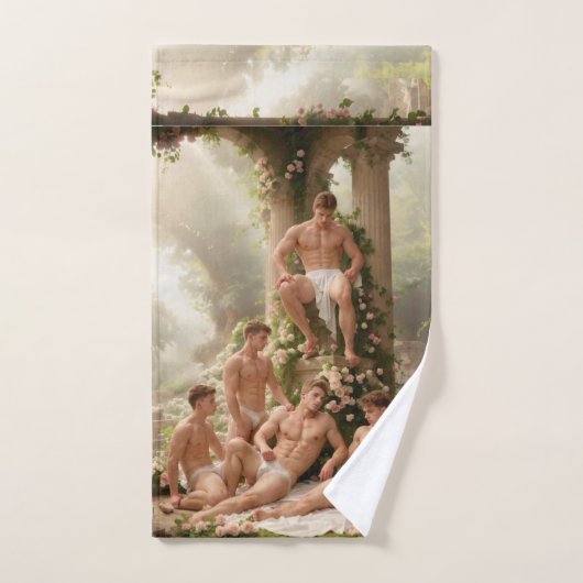 Roman Baths Neo-Classical Designer Badhandtuch Set (Handtuch)