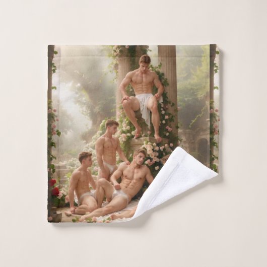 Roman Baths Neo-Classical Designer Badhandtuch Set (Waschlappen)