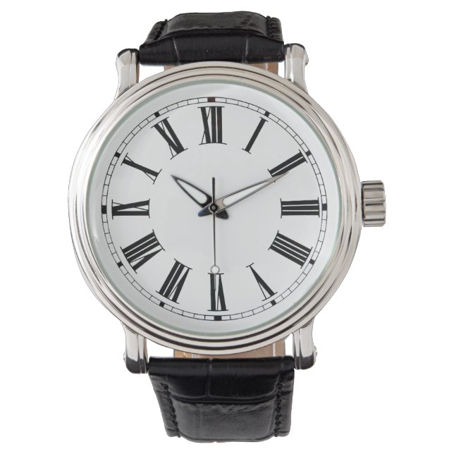 Roman Black Wrist Watch Armbanduhr (Vorderseite)