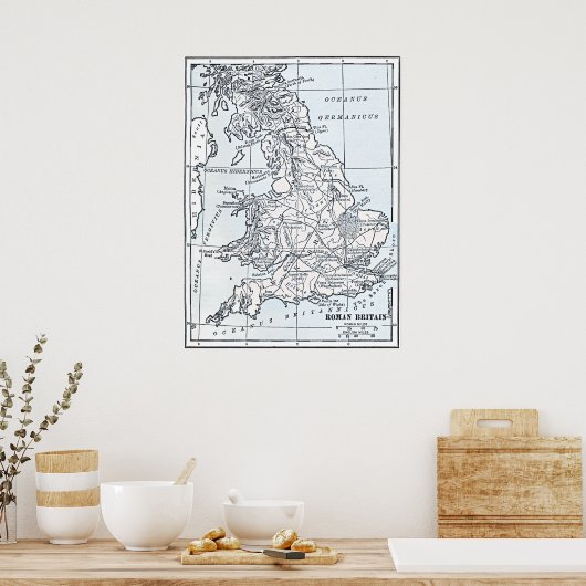 Roman Britain 43 AD Poster (Küche)