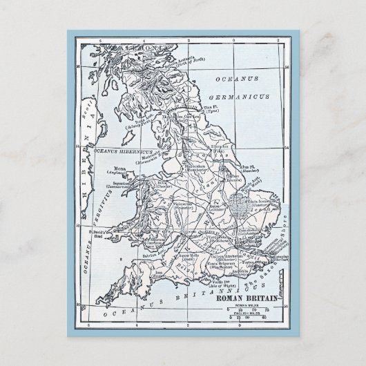 Roman Britain 43 AD Postkarte (Vorderseite)