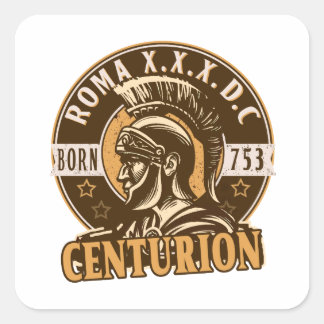 Roman Centurion Quadratischer Aufkleber