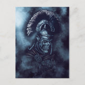 Roman Centurion Skull Medieval Gladiator Fantasy Postkarte (Vorderseite)