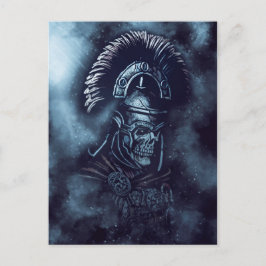 Roman Centurion Skull Medieval Gladiator Fantasy Postkarte