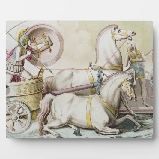 Roman Charioteers, aus "Costumi dei Romani", engr Fotoplatte (Vorderseite)