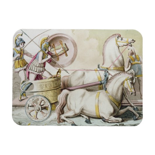 Roman Charioteers, aus "Costumi dei Romani", engr Magnet (Horizontal)