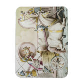 Roman Charioteers, aus "Costumi dei Romani", engr Magnet (Vertikal)