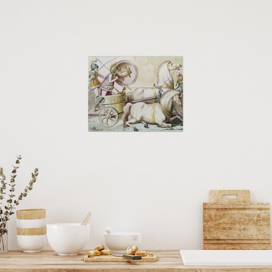 Roman Charioteers, from 'Costumi dei Romani', engr Poster (Küche)