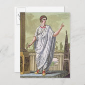 Roman Citizen Claiming Anstellung von 'L'Antica Postkarte (Vorne/Hinten)